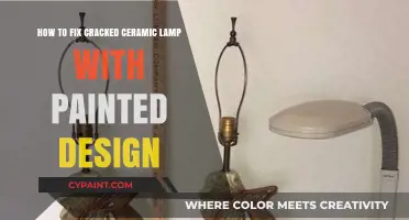 Repairing Cracked Ceramic Lamps: Restoring Painted Designs