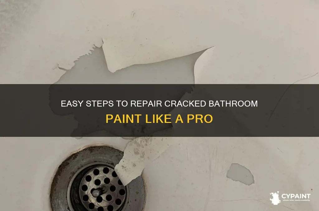 how to fix cracked paint in bathroom
