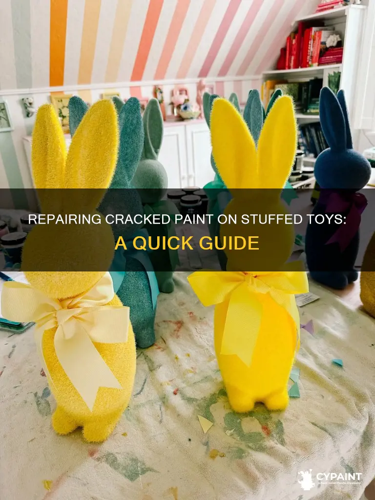 how to fix cracked paint on a stuffed animal
