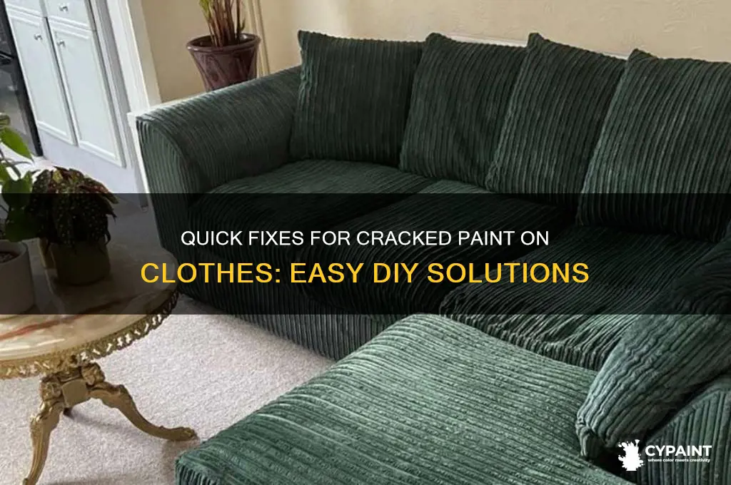 how to fix cracked paint on clothes