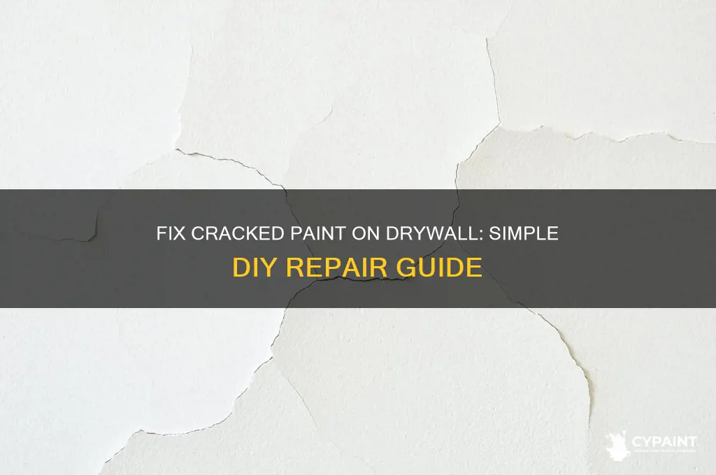 how to fix cracked paint on drywall