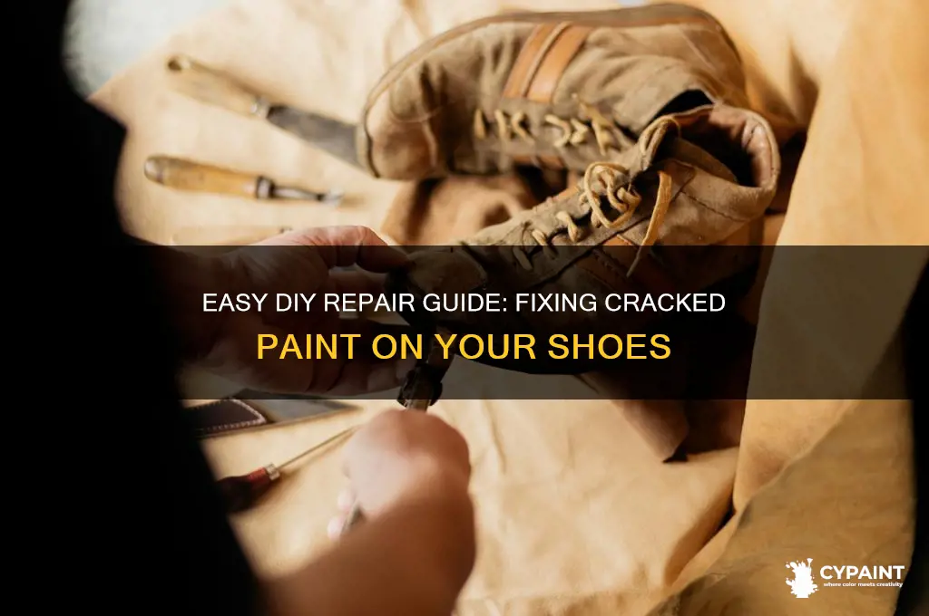 how to fix cracked paint on shoes