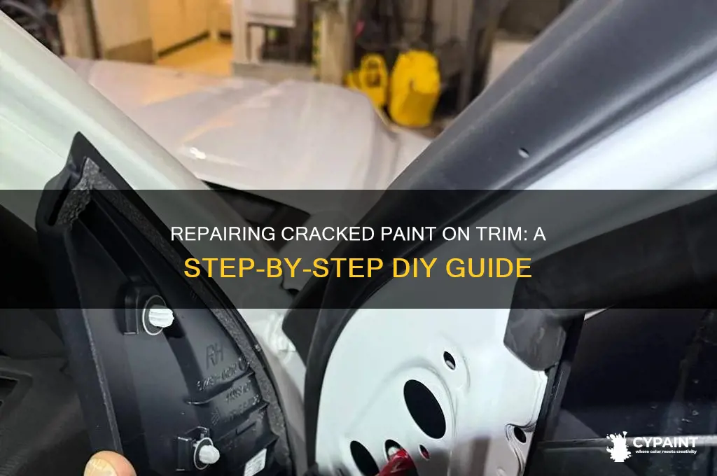 how to fix cracked paint on trim