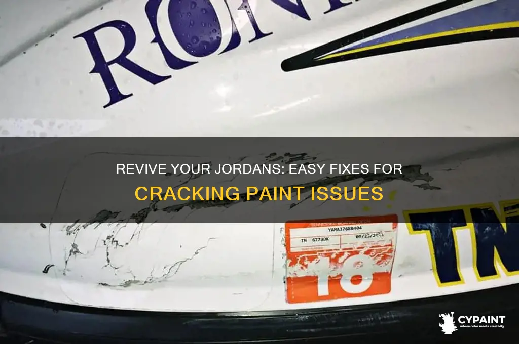 how to fix cracking paint on jordans