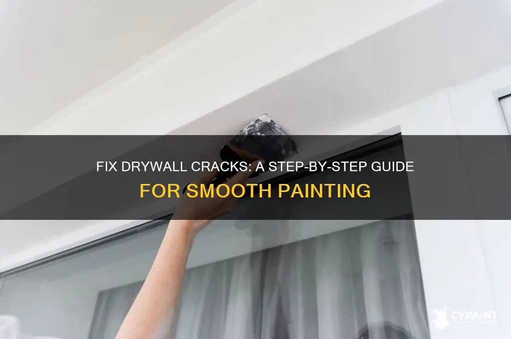 how to fix cracks in drywall before painting