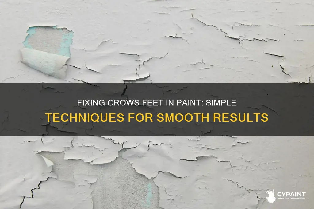 how to fix crows feet in paint