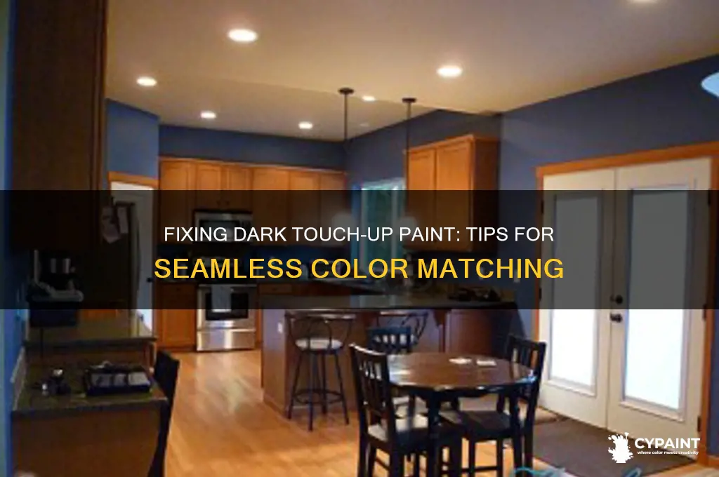 how to fix dark touch up paint