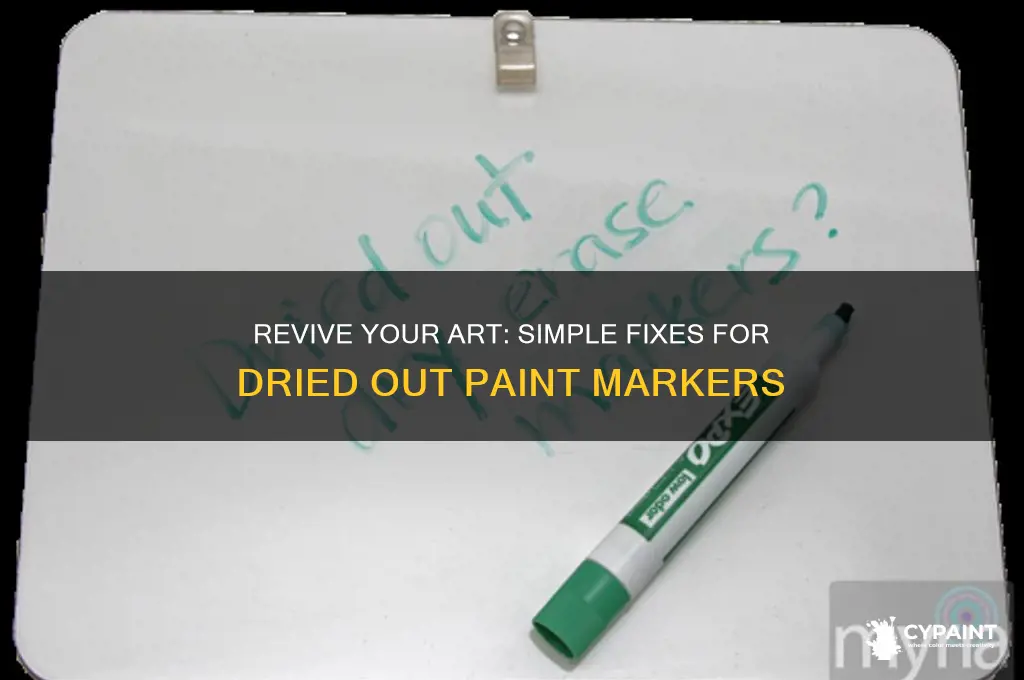 how to fix dried out paint markers