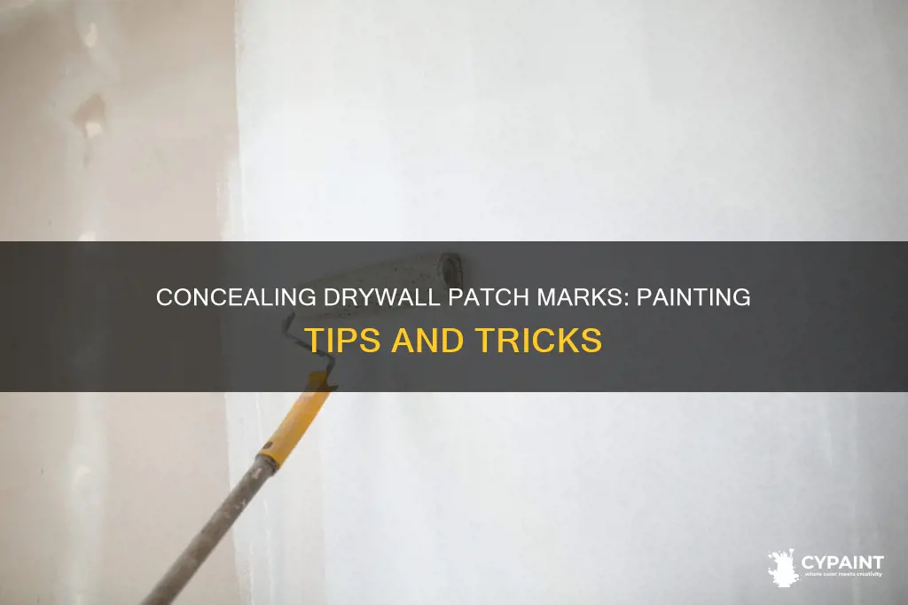 how to fix drywall patch marks showing through paint