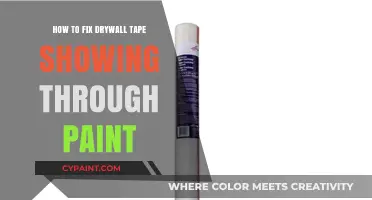 Fix Drywall Tape Showing Through Paint: Easy Repair Guide