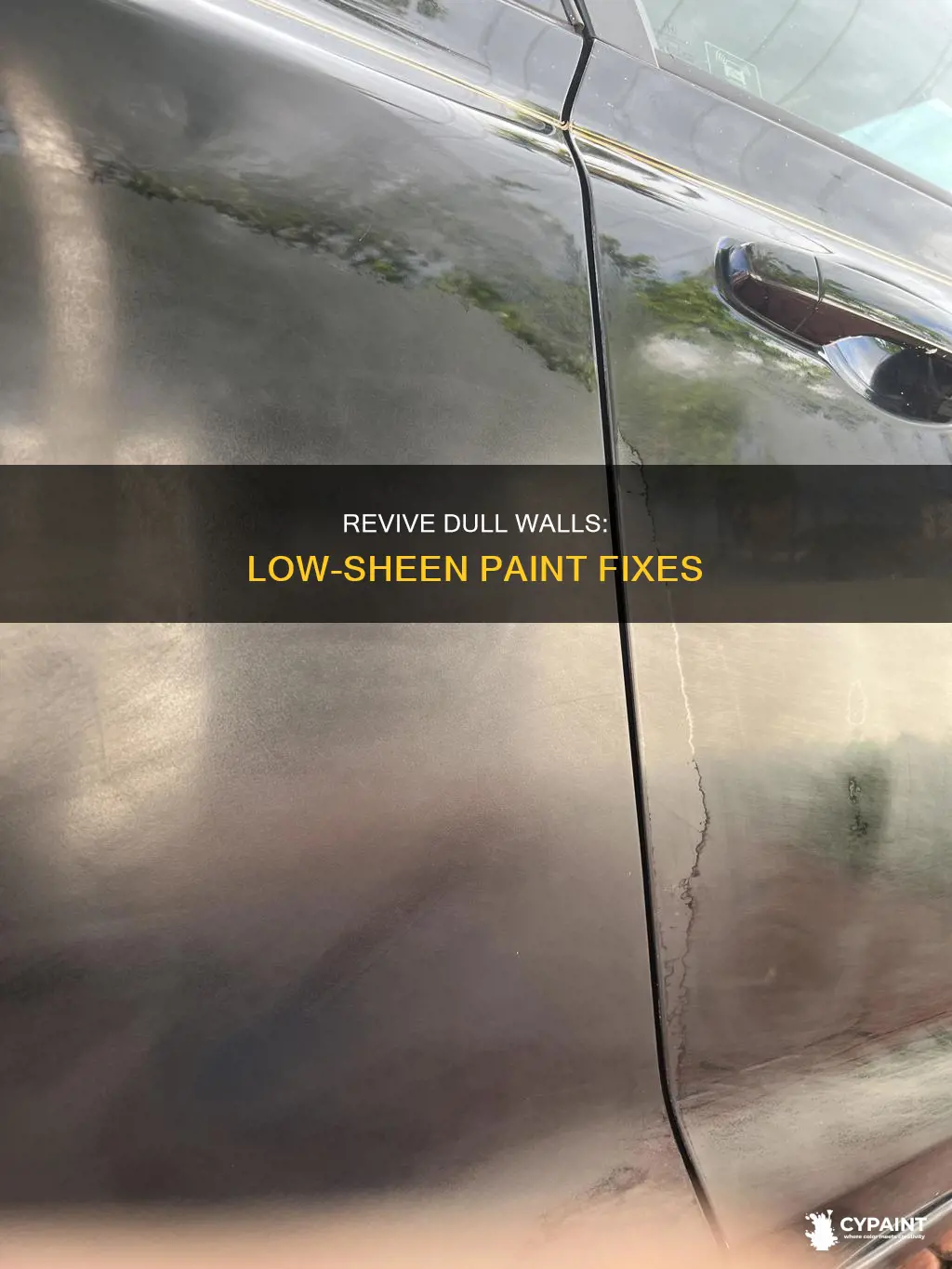 how to fix dull areas with low sheen paint