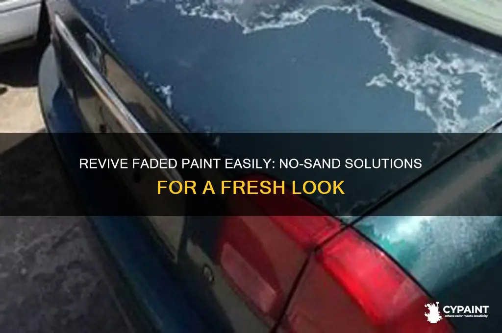 how to fix faded paint without sanding