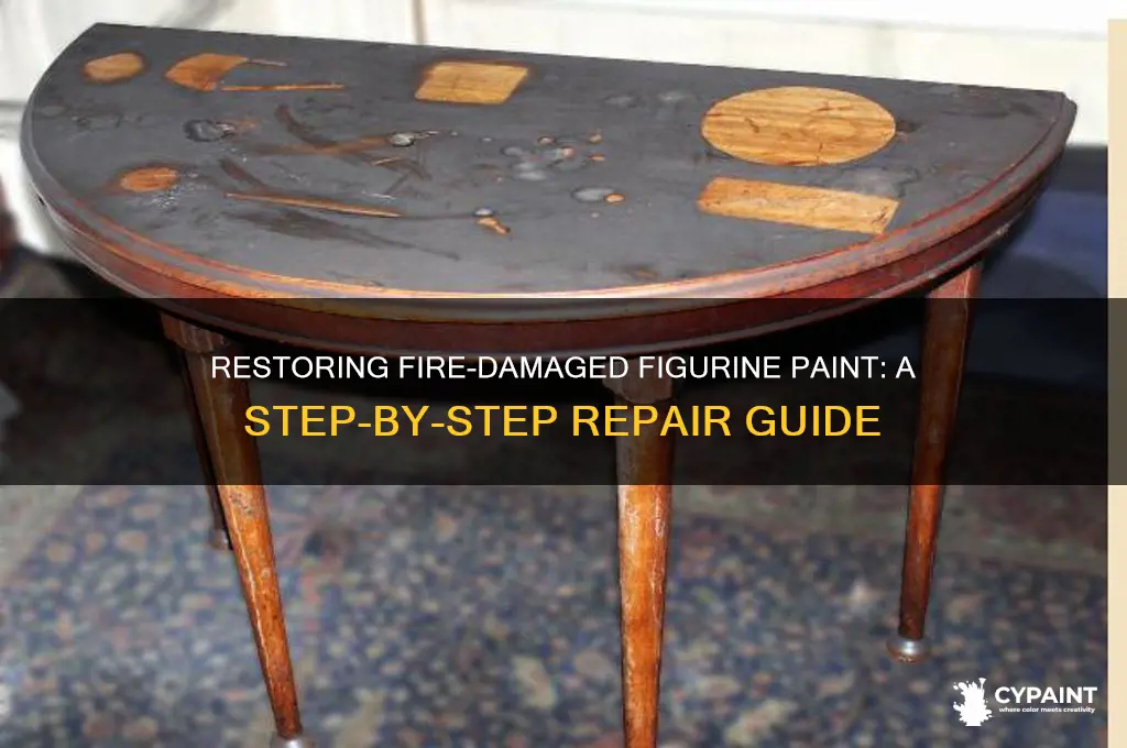 how to fix figurine paint after fire