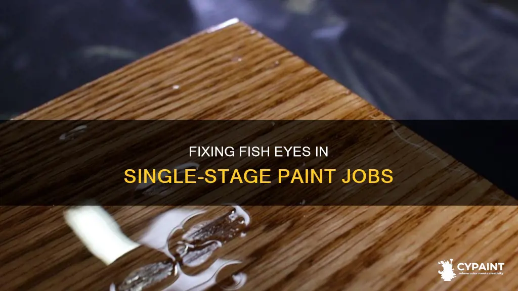 how to fix fish eyes in single stage paint
