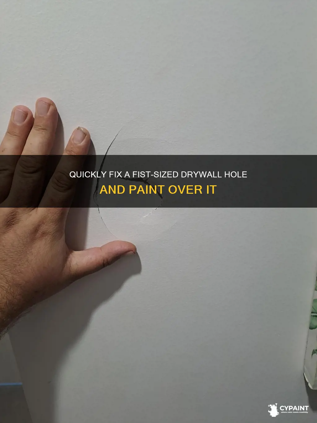 how to fix fist hole in drywall with paint