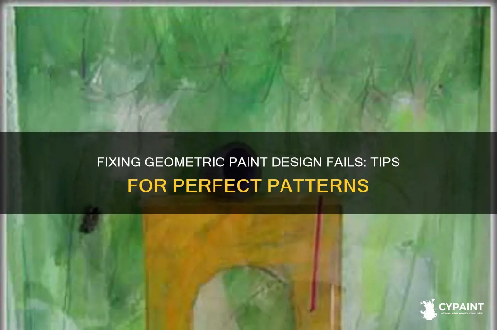 how to fix geometric paint design fail