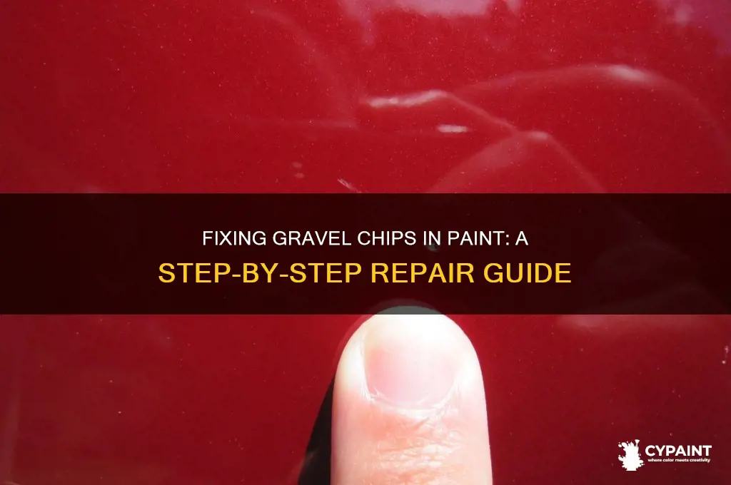 how to fix gravel chips in paint