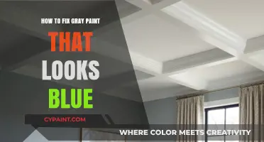 Correcting Gray Paint's Blue Hue: Simple Fixes for Accurate Color