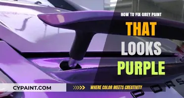 Fixing Grey Paint with Purple Hue: Tips and Tricks