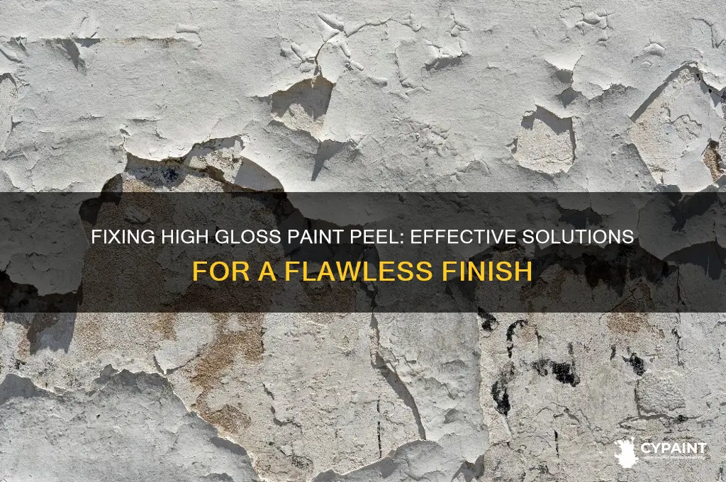 how to fix high gloss paint peel