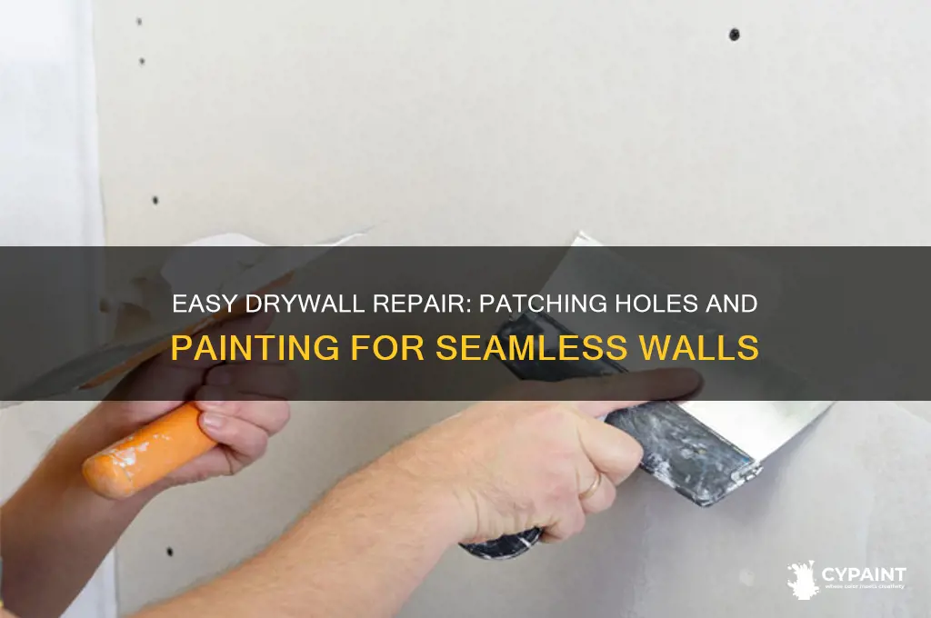 how to fix hole in drywall with paint