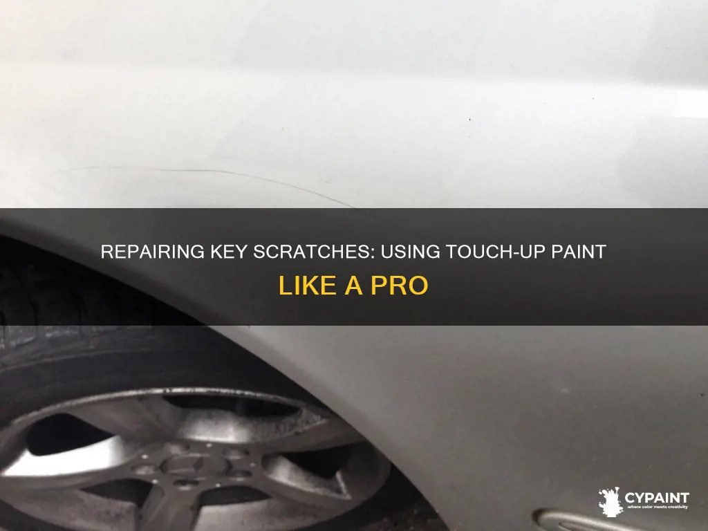 how to fix key scratch with touch up paint