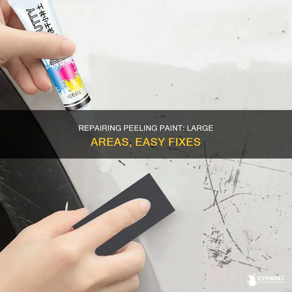 how to fix large areas of peeling paint on