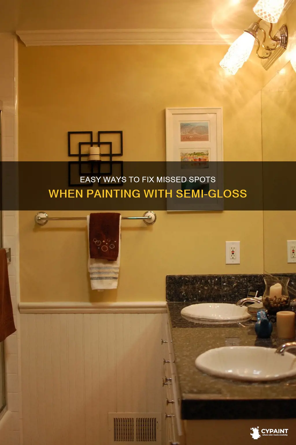 how to fix missed spots when painting semi gloss