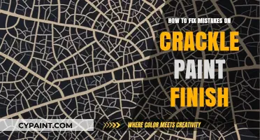 Fixing Flaws: Repairing Mistakes on Crackle Paint Finishes Easily