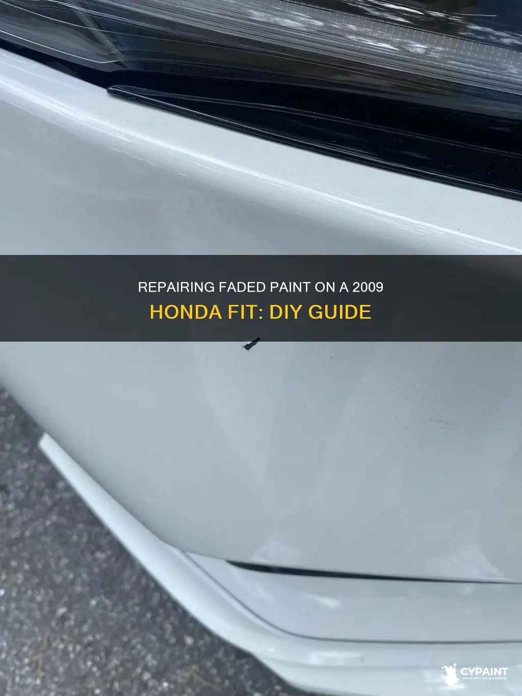 how to fix my 2009 honda fit fading paint