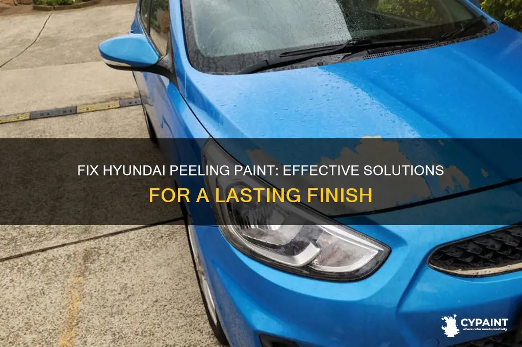 how to fix my hyundai peeling paint problem