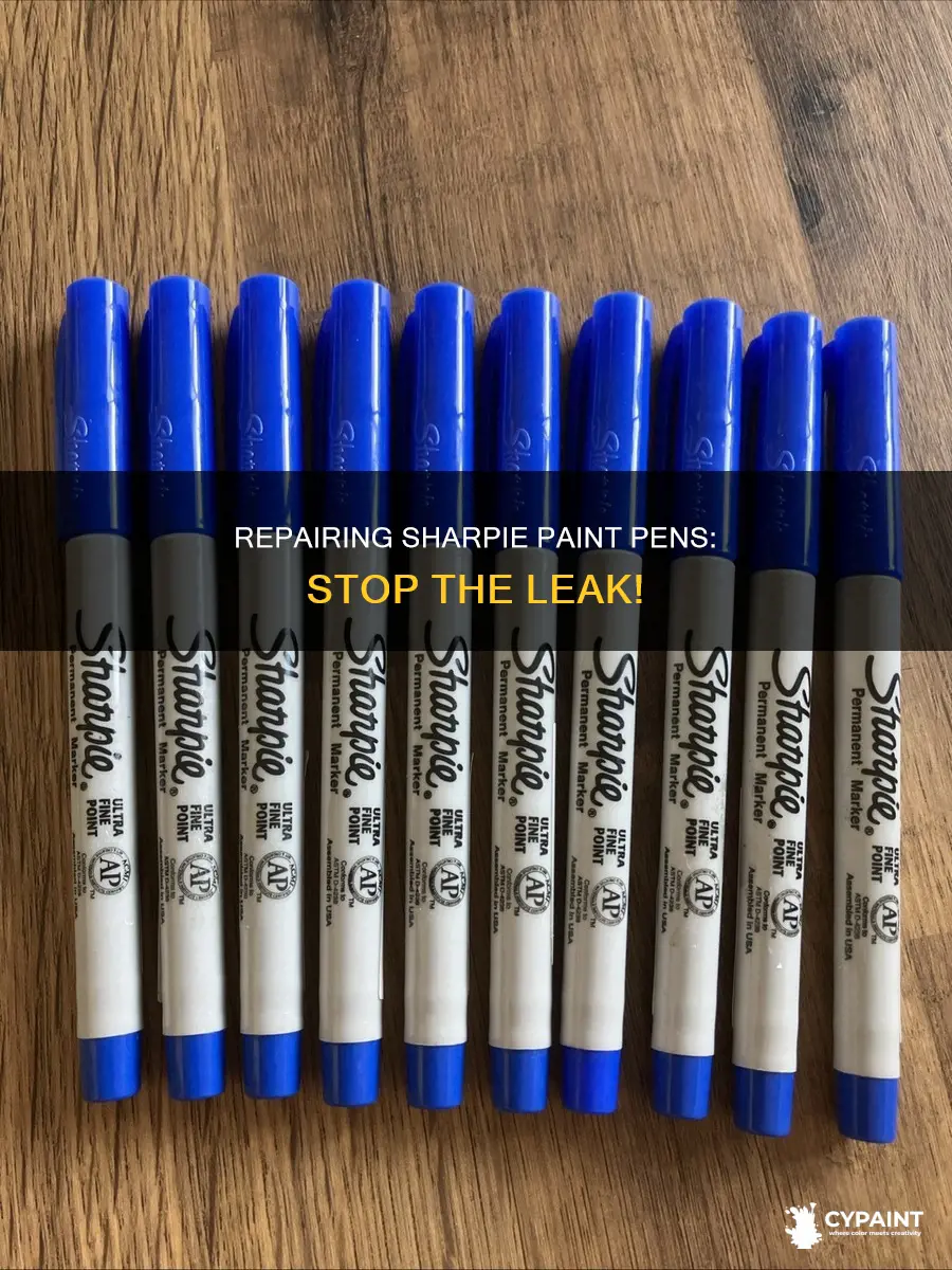 how to fix my sharpie paint pen from leaking