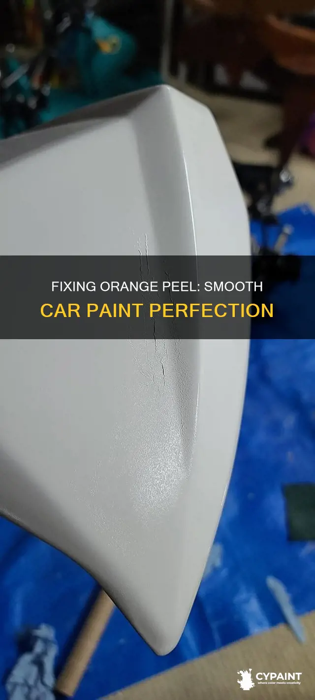 how to fix orange peel in a paint job