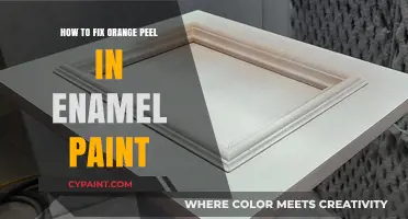 Fixing Orange Peel in Enamel Paint: Expert Tips and Techniques