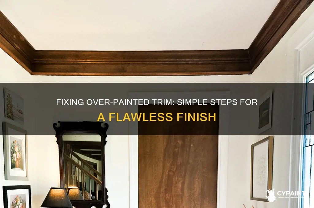 how to fix over paint on trimming