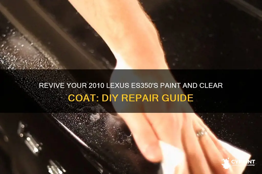 how to fix paint and clearcoat on 2010 lexus es350
