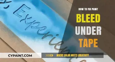 Prevent and Repair Paint Bleed Under Tape: Expert Tips and Tricks