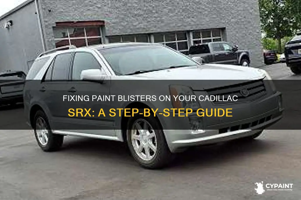 how to fix paint blisters on cadillac srx