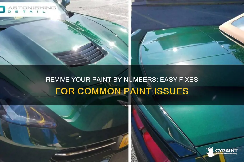 how to fix paint by numbers paint