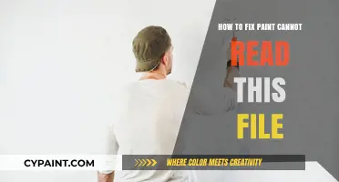 Fixing Paint's 'Cannot Read This File' Error: A Step-by-Step Guide