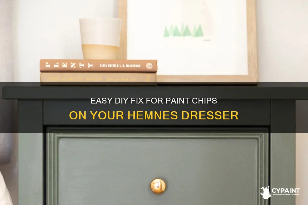 how to fix paint chip in hemmes dresser