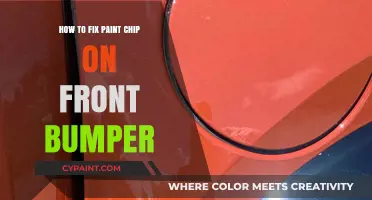 Quick DIY Guide: Repairing Paint Chips on Your Front Bumper
