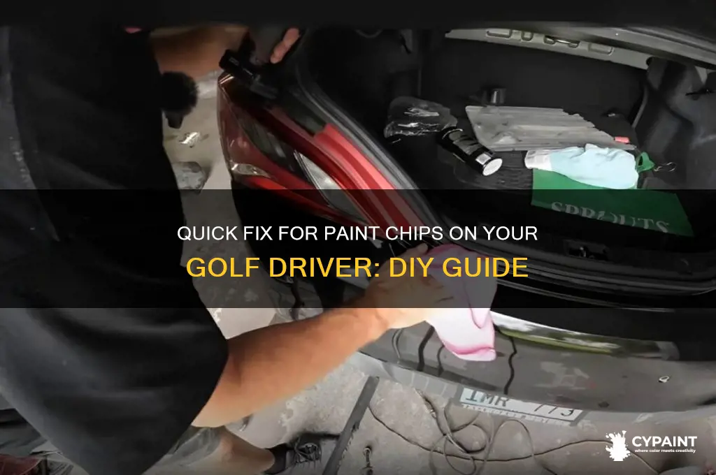 how to fix paint chip on golf driver