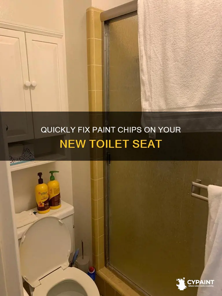 how to fix paint chip on new toilet seat