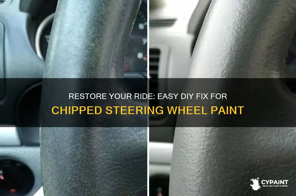 how to fix paint chipped steering wheel