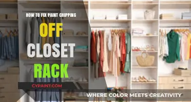 Quick DIY Guide to Repairing Paint Chipping on Closet Racks