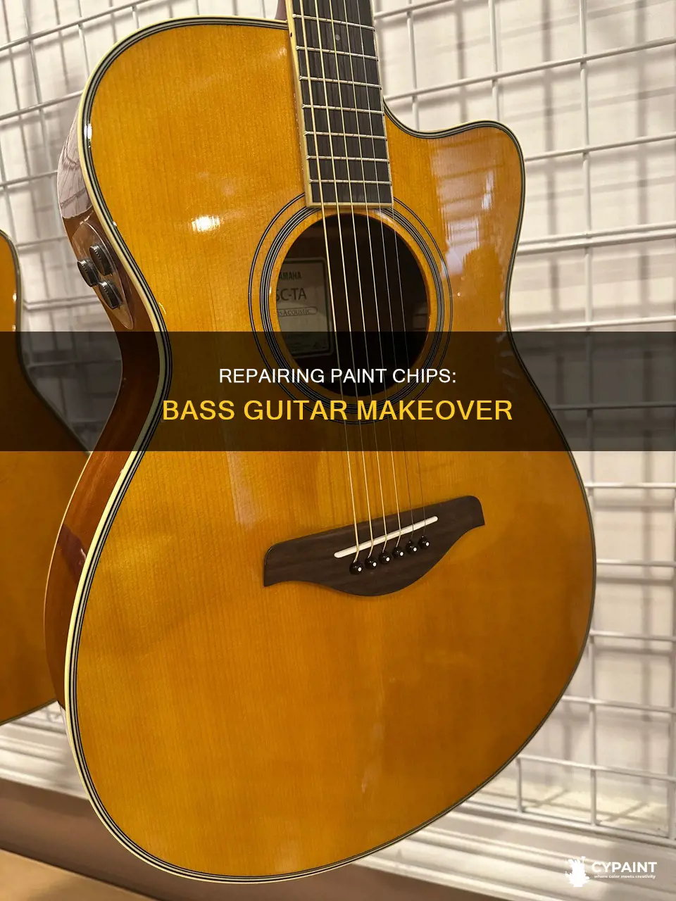 how to fix paint chips on a bass guitar