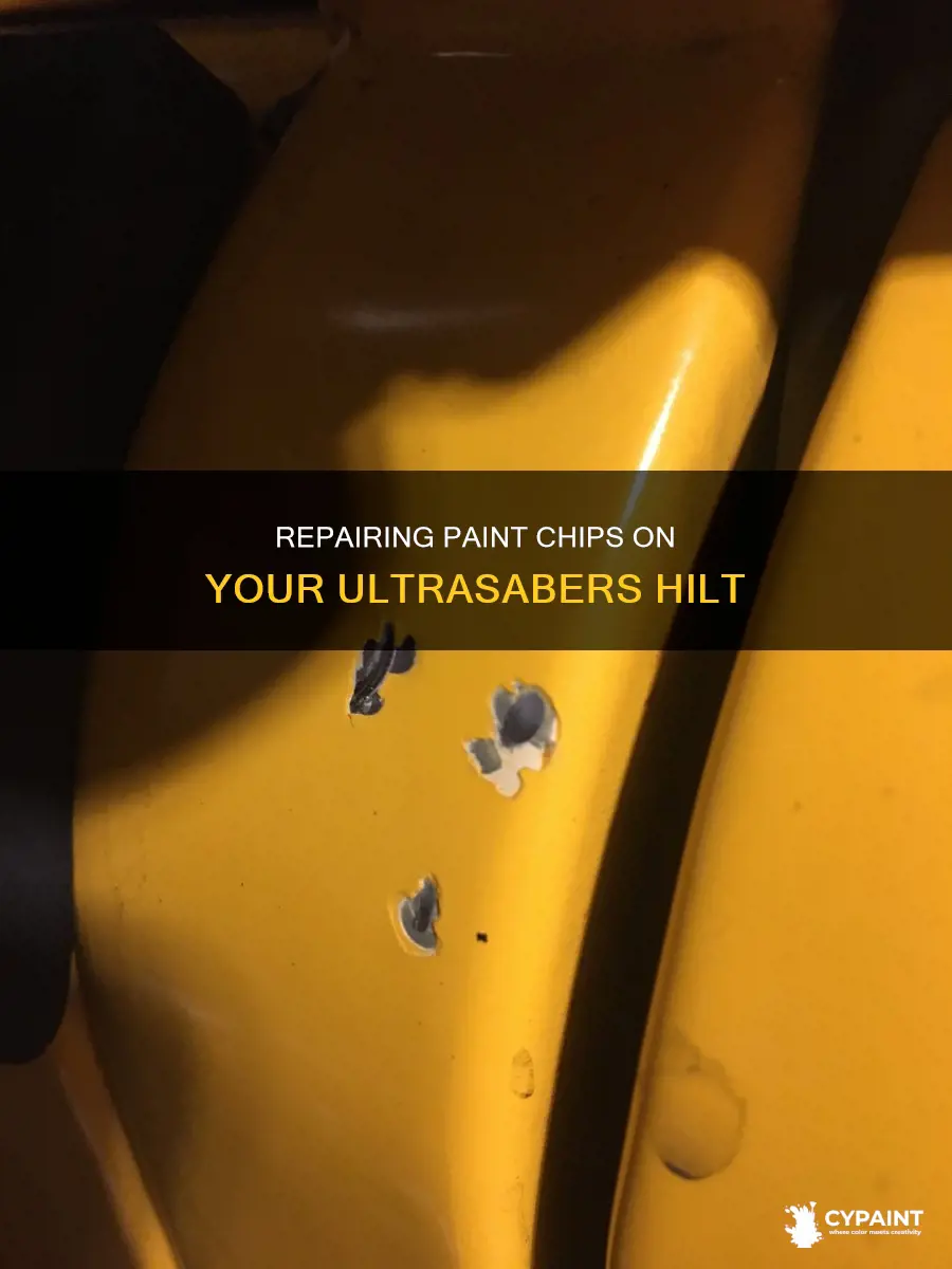 how to fix paint chips on a ultrasabers hilt