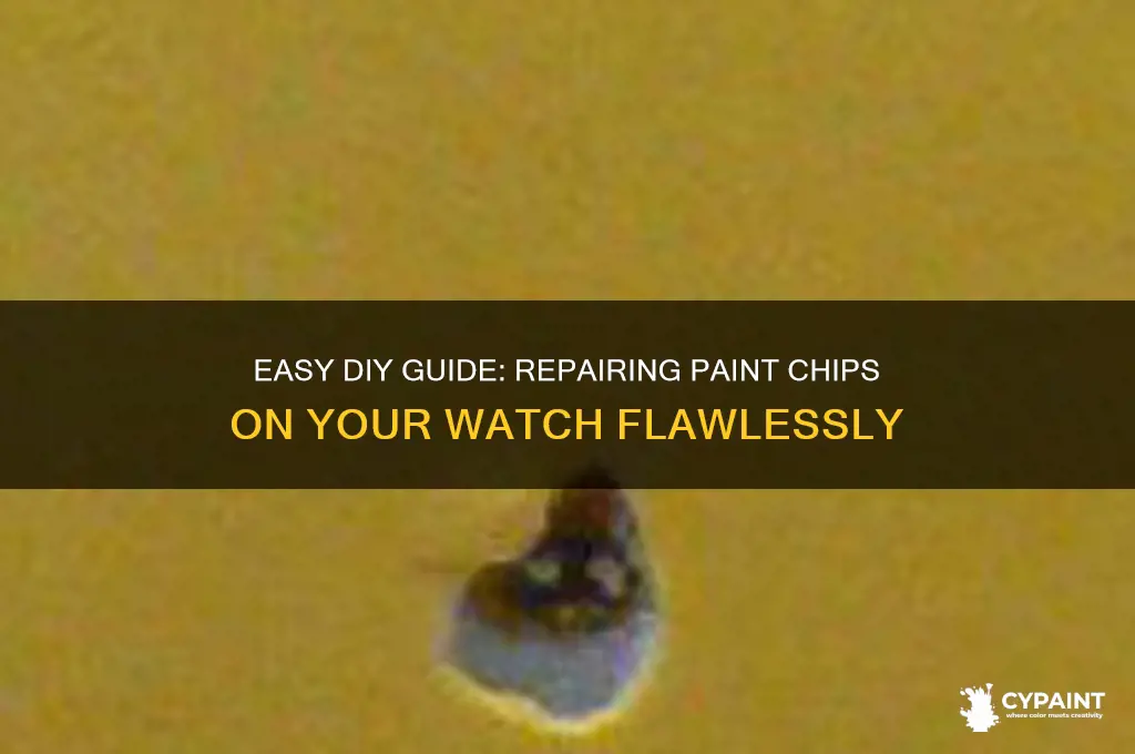 how to fix paint chips on a watch