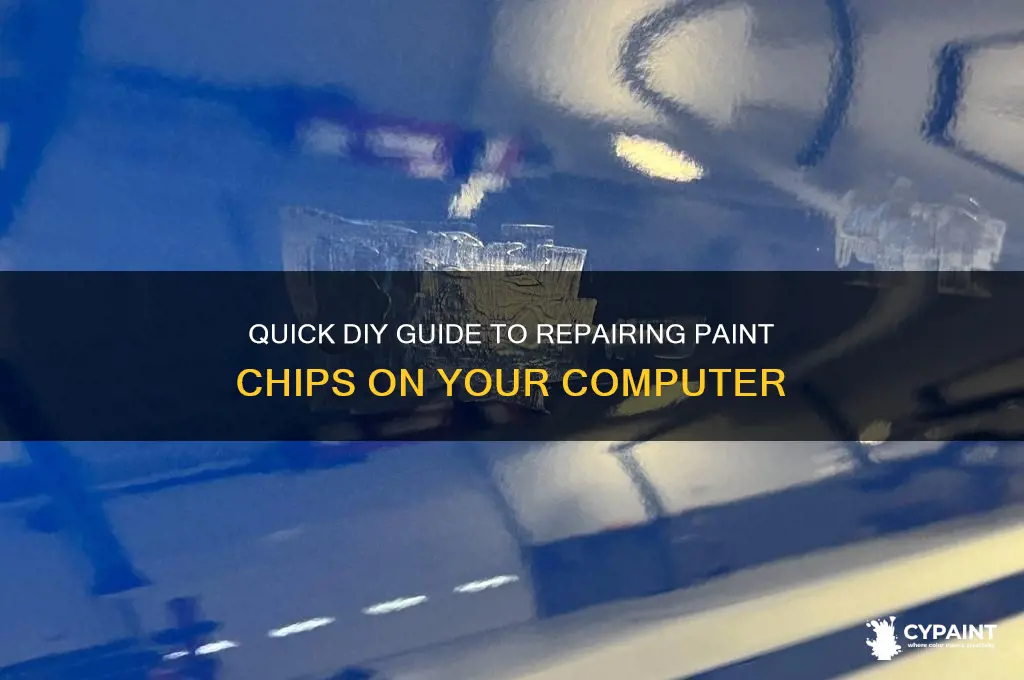 how to fix paint chips on computer
